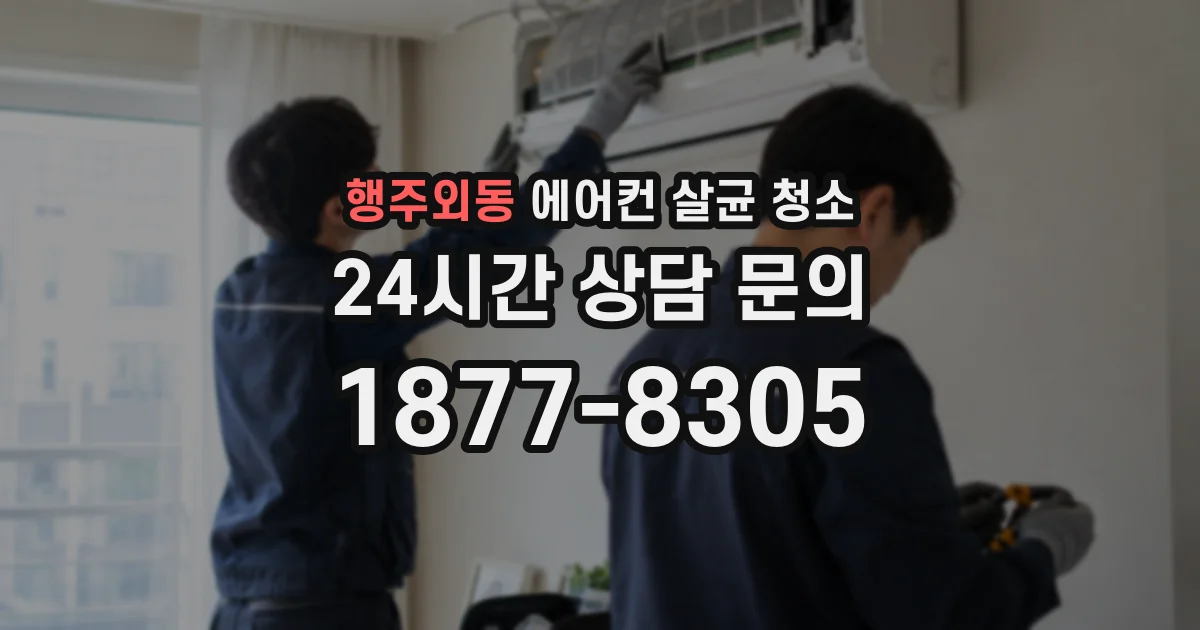 행주외동 에어컨 살균 청소