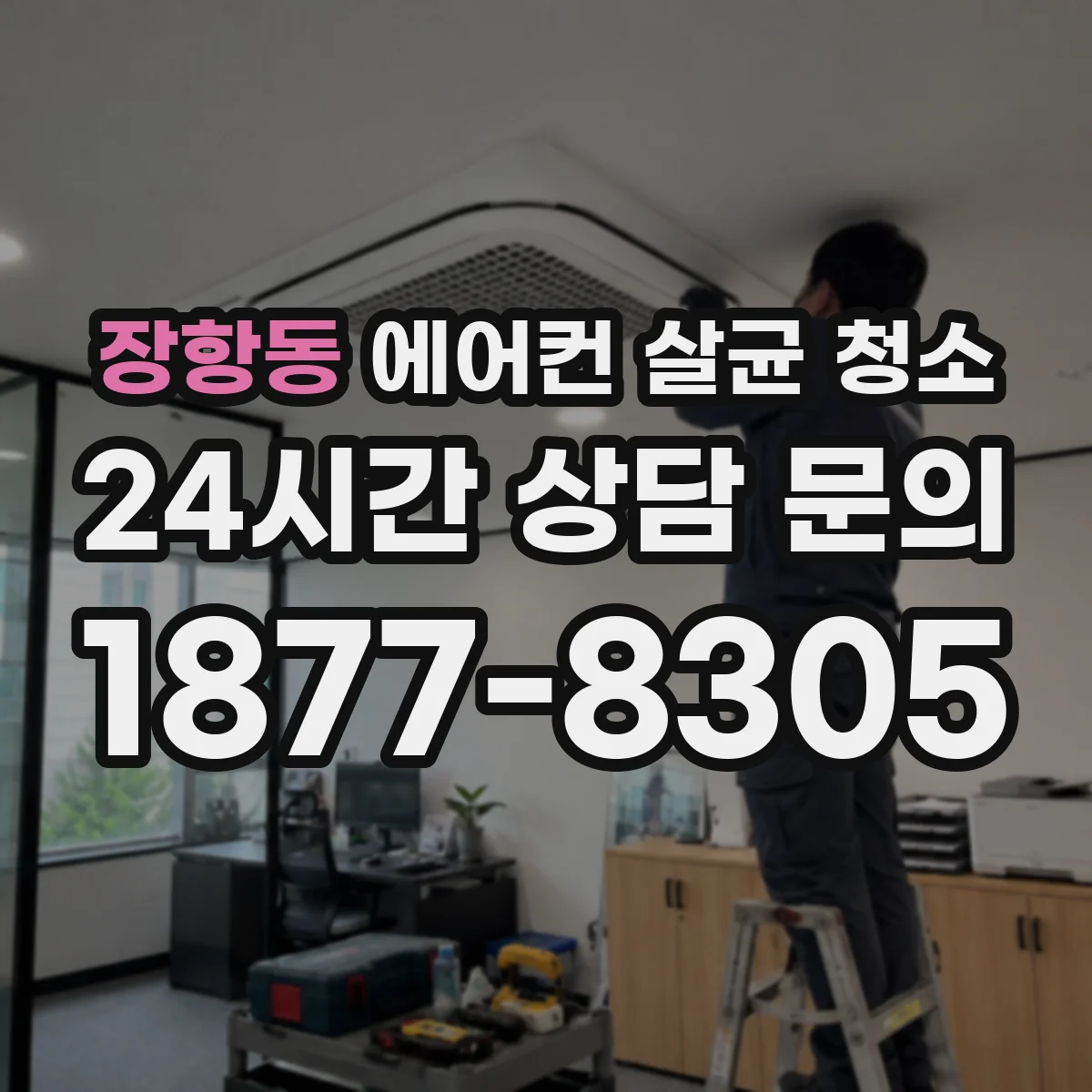 장항동 에어컨 살균 청소