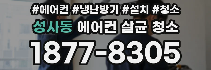 성사동 에어컨 살균 청소