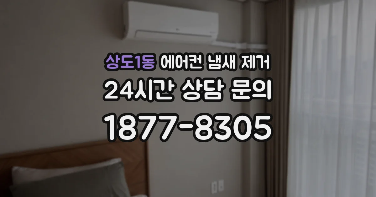 상도1동 에어컨 냄새 제거