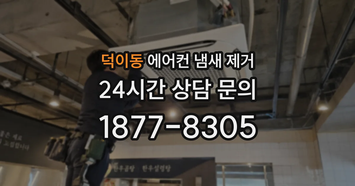 덕이동 에어컨 냄새 제거