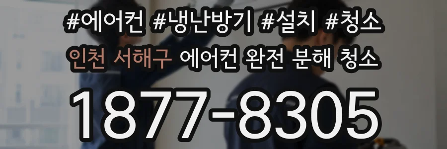 인천 서해구 에어컨 완전 분해 청소
