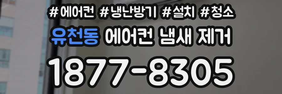 유천동 에어컨 냄새 제거