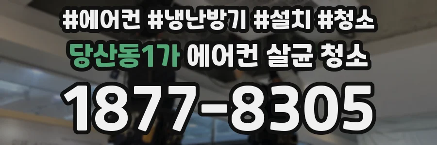 당산동1가 에어컨 살균 청소