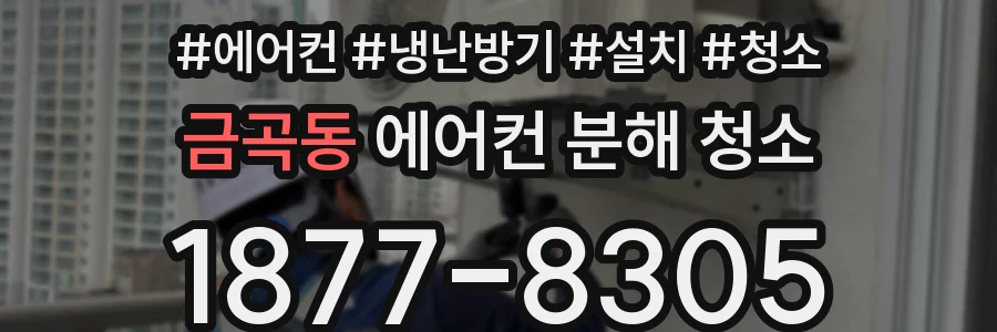 금곡동 에어컨 분해 청소