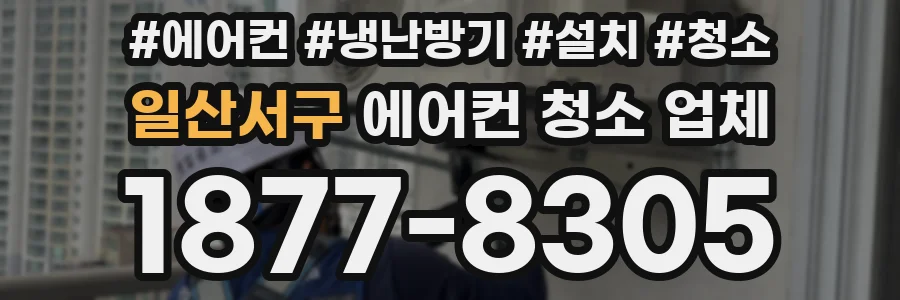 일산서구 에어컨 청소 업체
