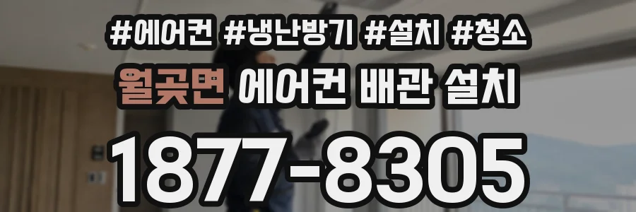 월곶면 에어컨 배관 설치
