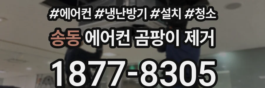 송동 에어컨 곰팡이 제거