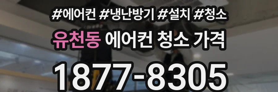 유천동 에어컨 청소 가격