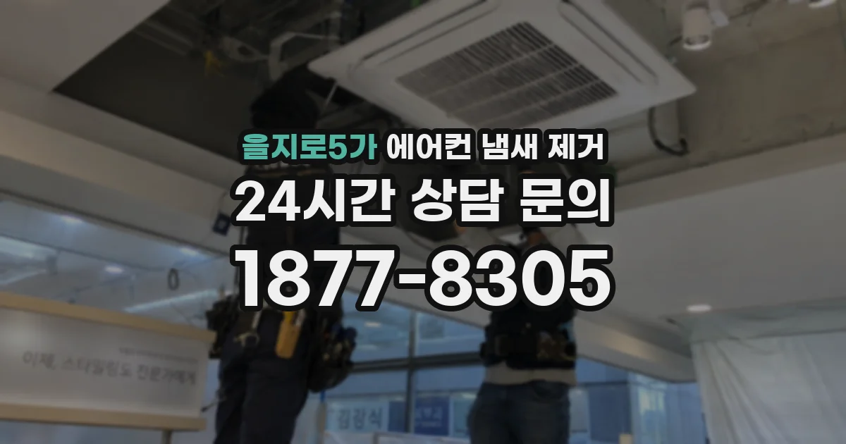 을지로5가 에어컨 냄새 제거