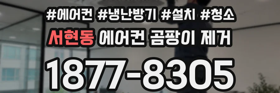 서현동 에어컨 곰팡이 제거