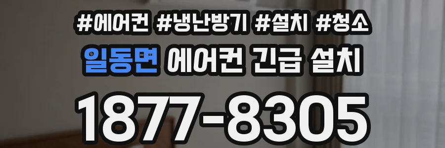 일동면 에어컨 긴급 설치