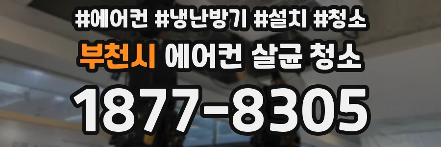 부천시 에어컨 살균 청소