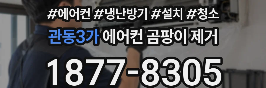 관동3가 에어컨 곰팡이 제거
