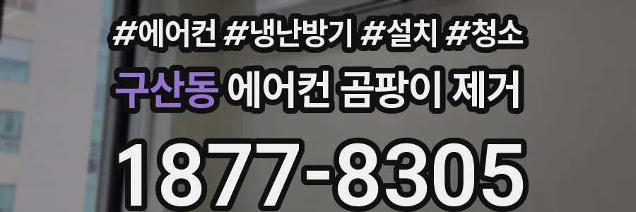 구산동 에어컨 곰팡이 제거