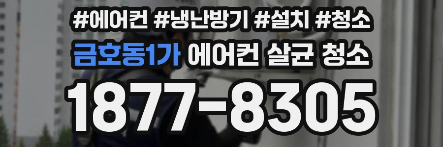 금호동1가 에어컨 살균 청소