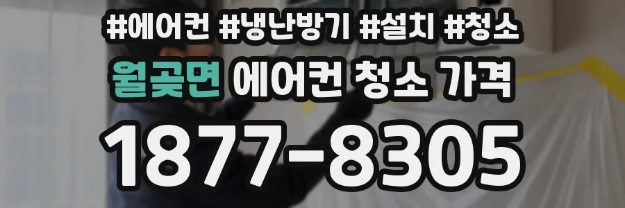 월곶면 에어컨 청소 가격