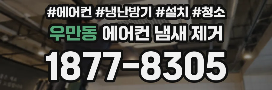 우만동 에어컨 냄새 제거