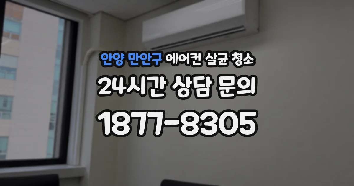 안양 만안구 에어컨 살균 청소