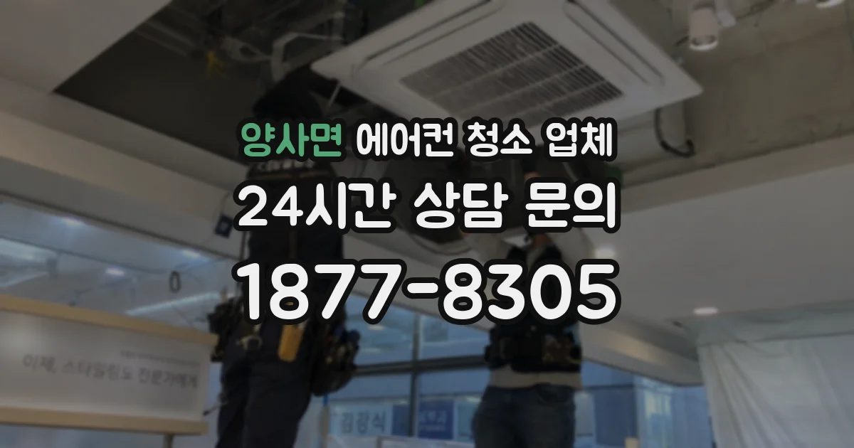 양사면 에어컨 청소 업체