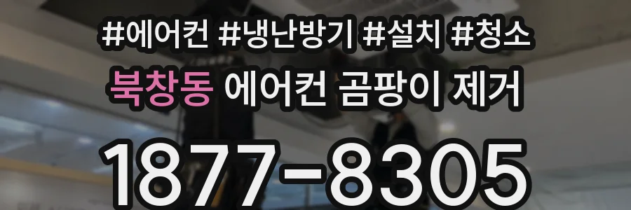 북창동 에어컨 곰팡이 제거