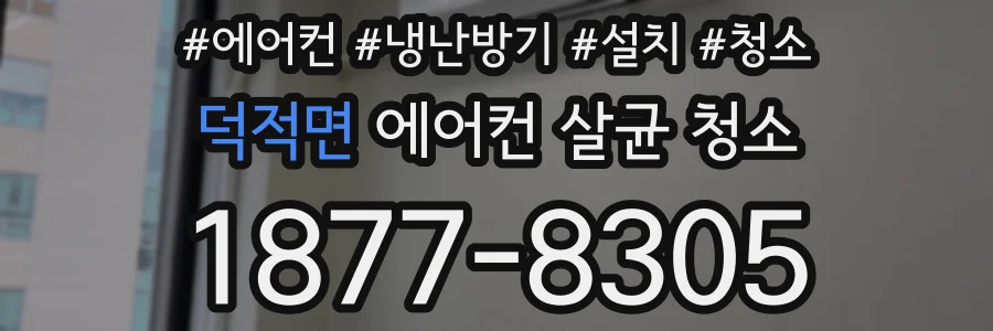 덕적면 에어컨 살균 청소