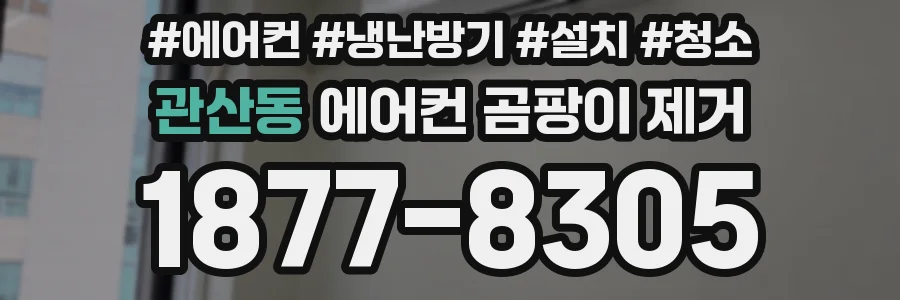 관산동 에어컨 곰팡이 제거