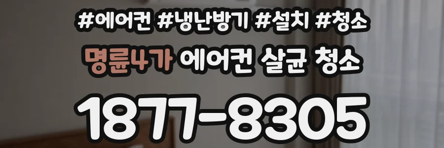 명륜4가 에어컨 살균 청소