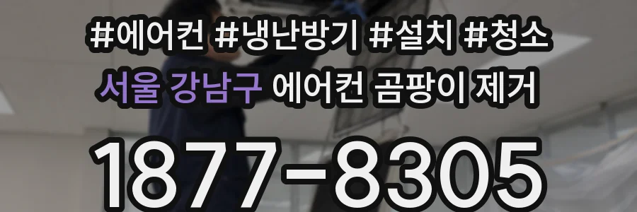 서울 강남구 에어컨 곰팡이 제거