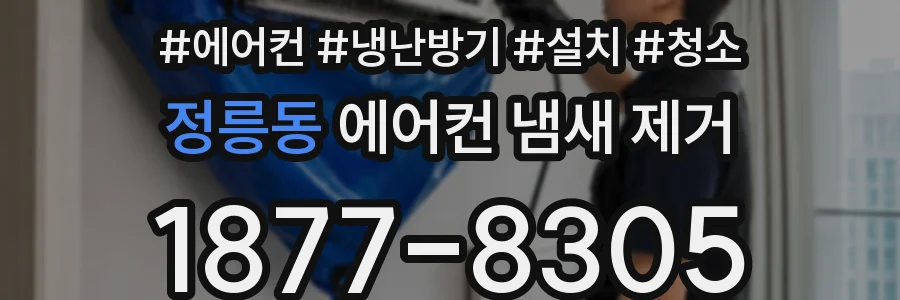 정릉동 에어컨 냄새 제거