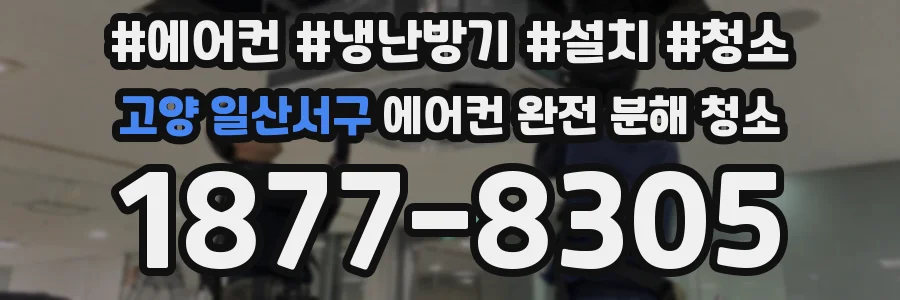 고양 일산서구 에어컨 완전 분해 청소