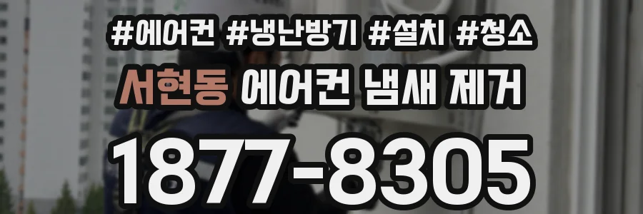 서현동 에어컨 냄새 제거