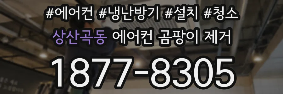 상산곡동 에어컨 곰팡이 제거