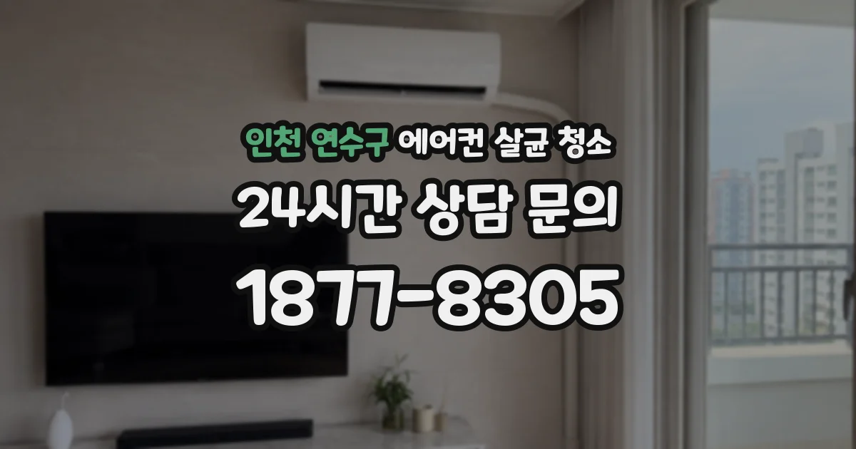 인천 연수구 에어컨 살균 청소