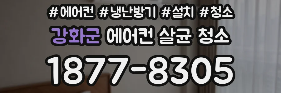 강화군 에어컨 살균 청소