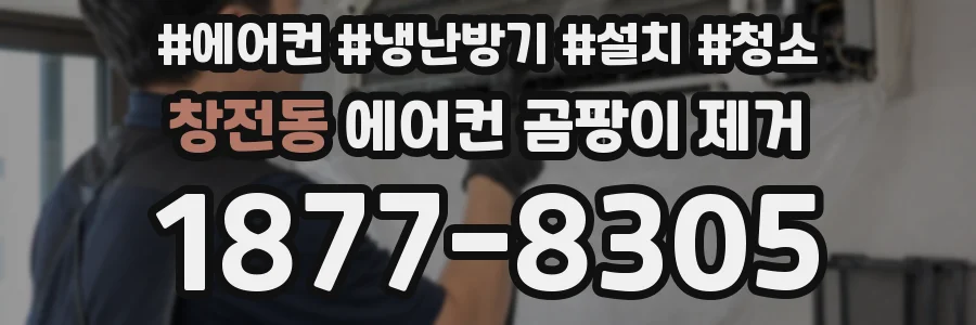 창전동 에어컨 곰팡이 제거