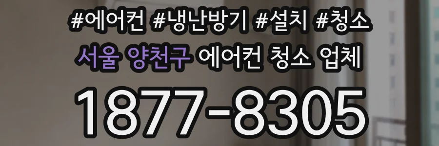 서울 양천구 에어컨 청소 업체