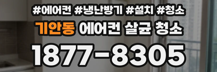 기안동 에어컨 살균 청소