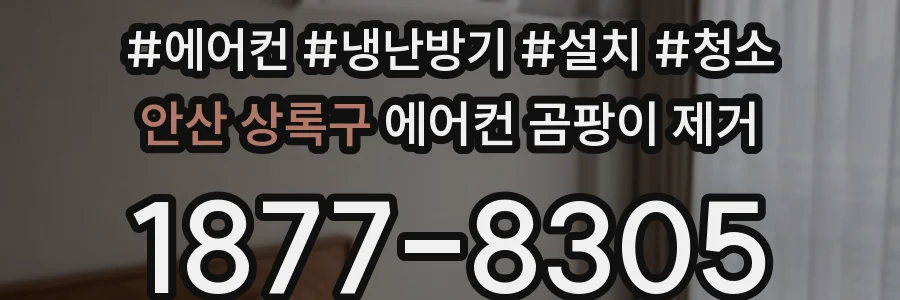 안산 상록구 에어컨 곰팡이 제거