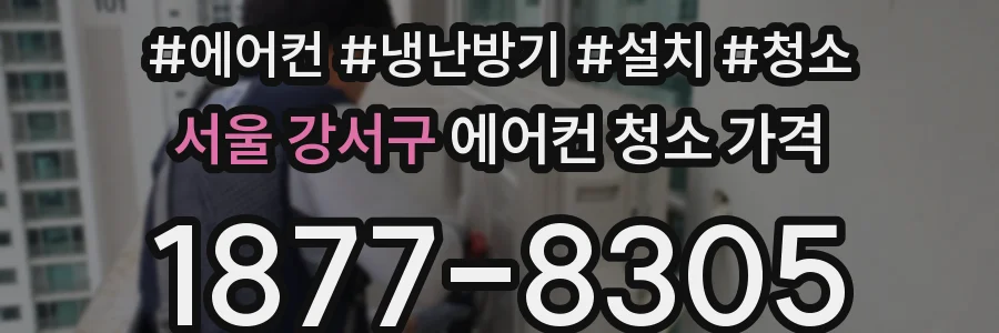 서울 강서구 에어컨 청소 가격