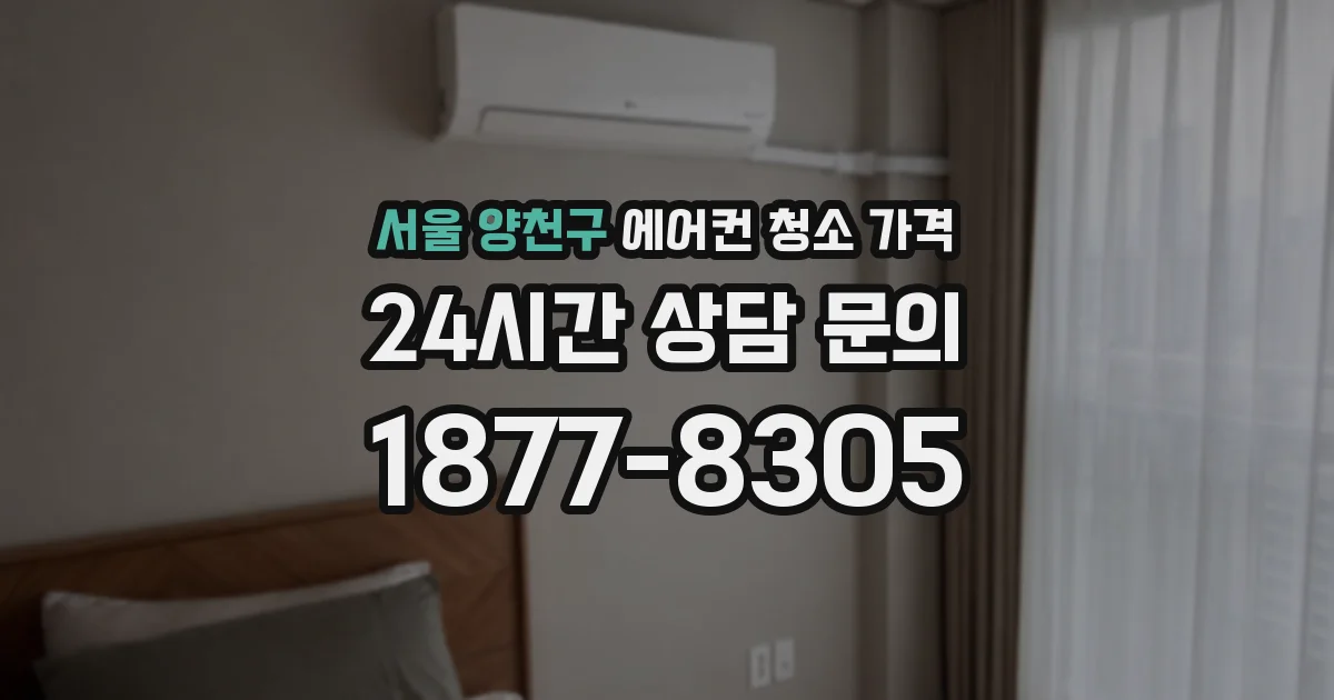 서울 양천구 에어컨 청소 가격