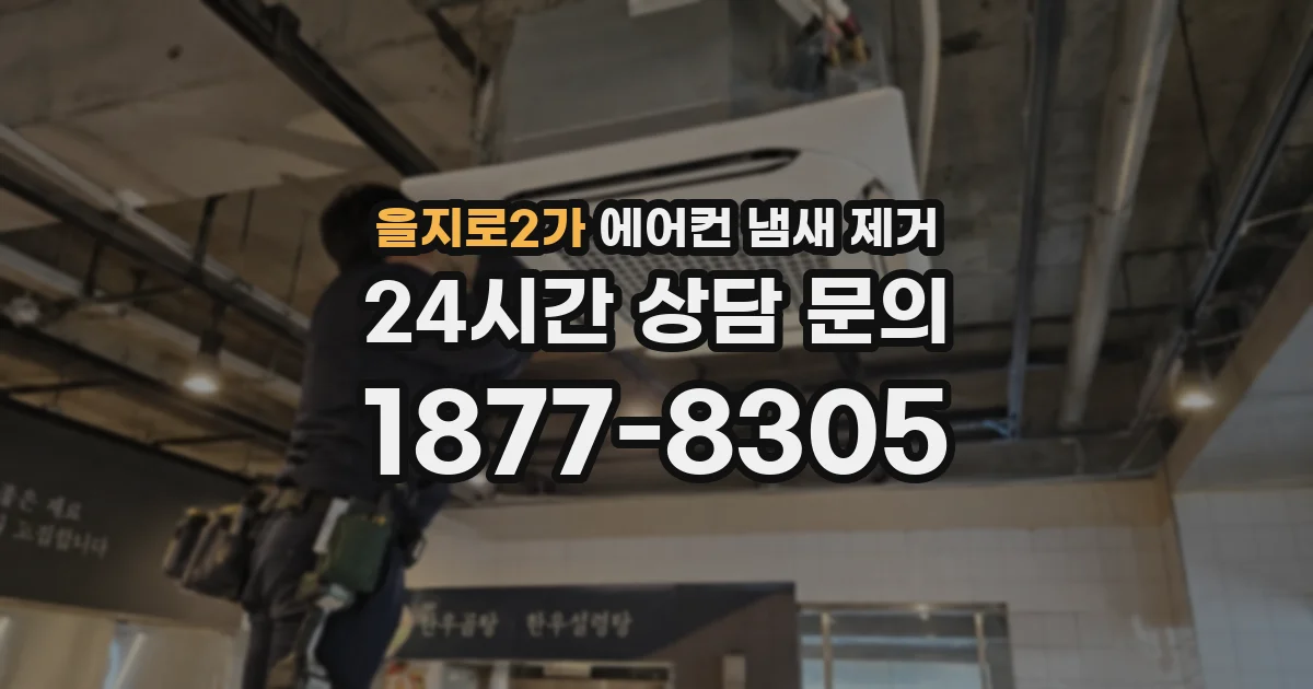 을지로2가 에어컨 냄새 제거