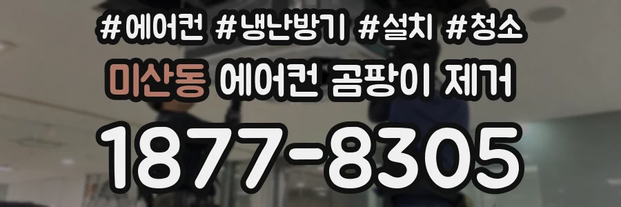 미산동 에어컨 곰팡이 제거