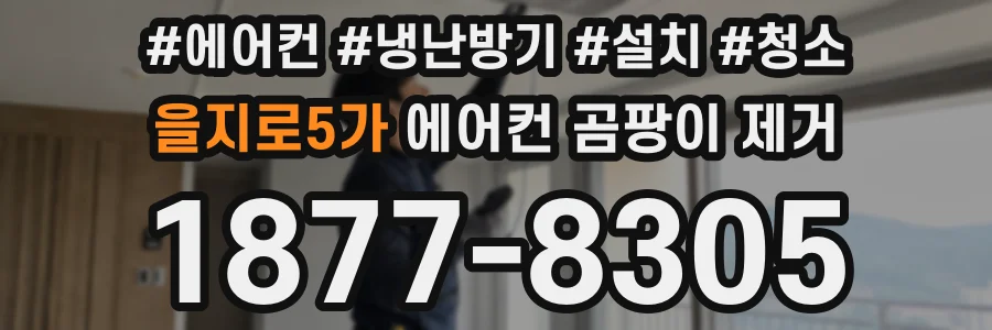 을지로5가 에어컨 곰팡이 제거