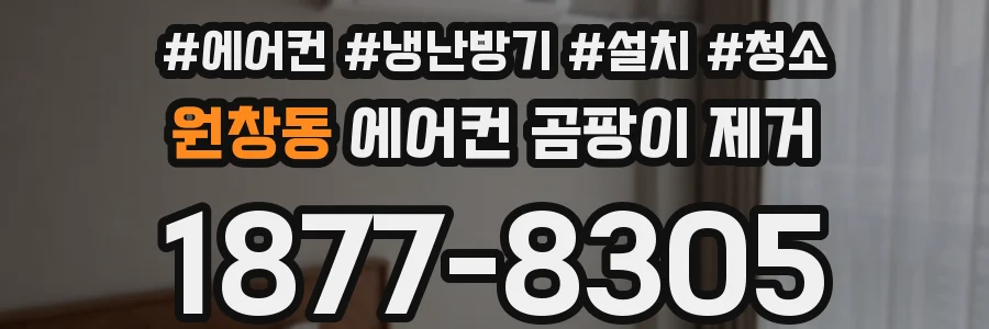원창동 에어컨 곰팡이 제거