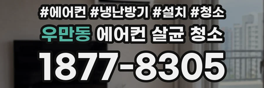 우만동 에어컨 살균 청소
