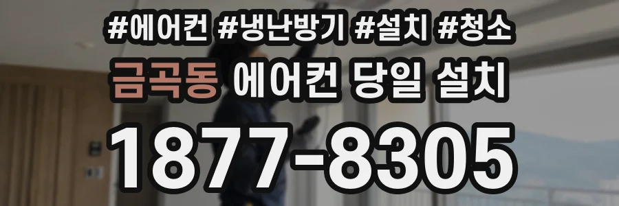 금곡동 에어컨 당일 설치
