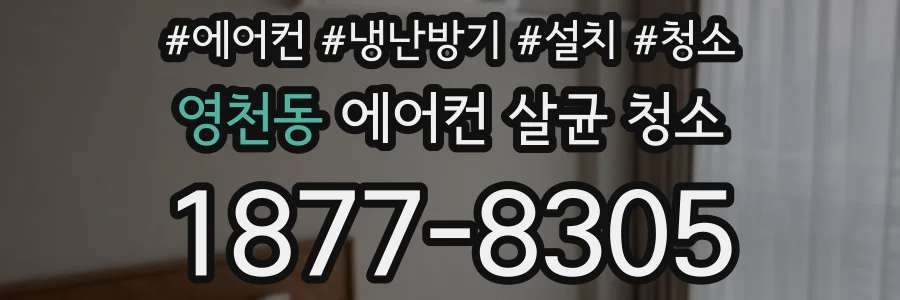 영천동 에어컨 살균 청소