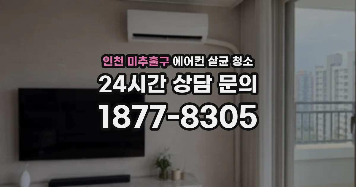 인천 미추홀구 에어컨 살균 청소