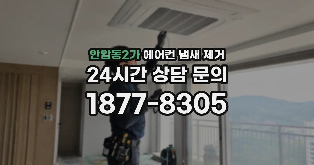 안암동2가 에어컨 냄새 제거